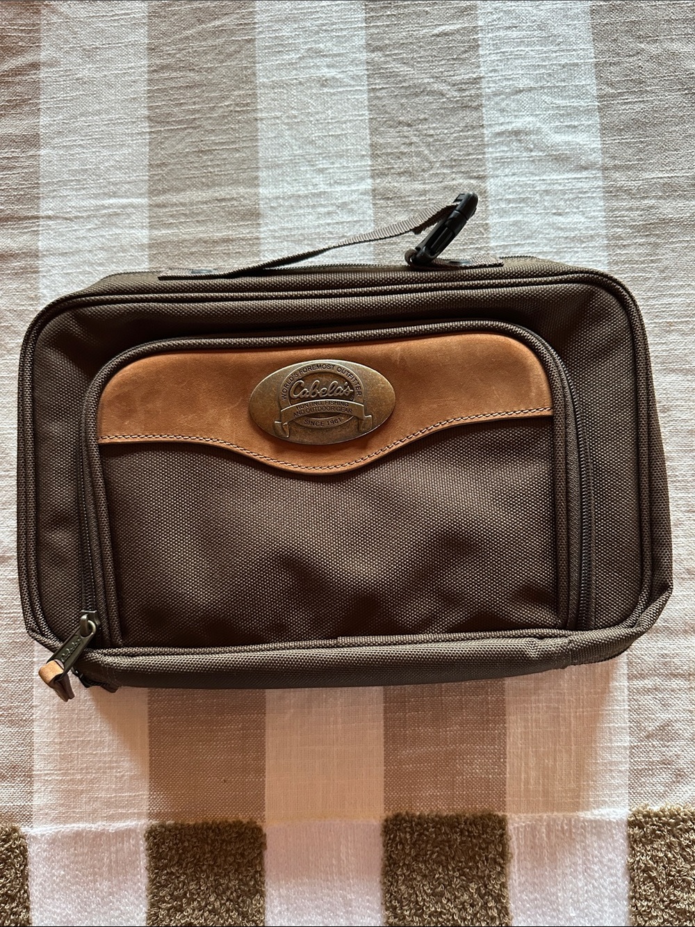 Cabela's Brown and Tan Toiletry Organizer pouch